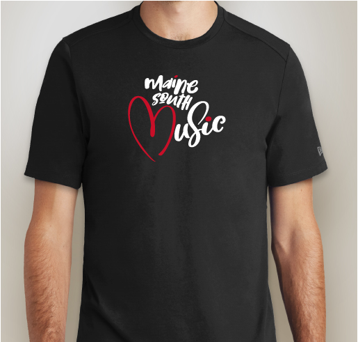 Maine South Music Heart (Fancy) Fundraiser - unisex shirt design - front