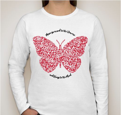 Music Gives... Wings to the Mind Fundraiser - unisex shirt design - front