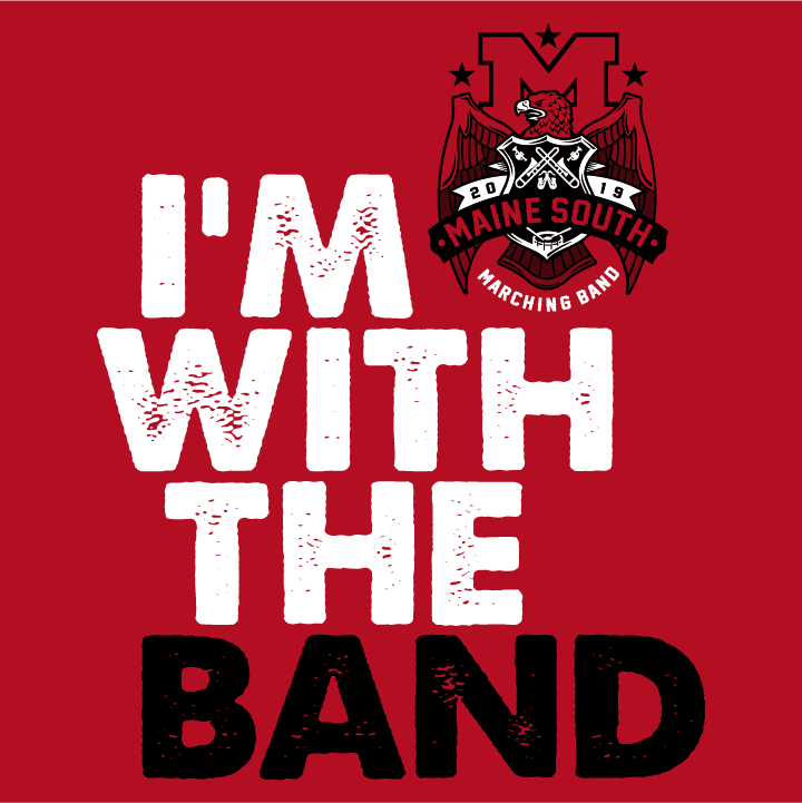 I'm With the Band shirt design - zoomed