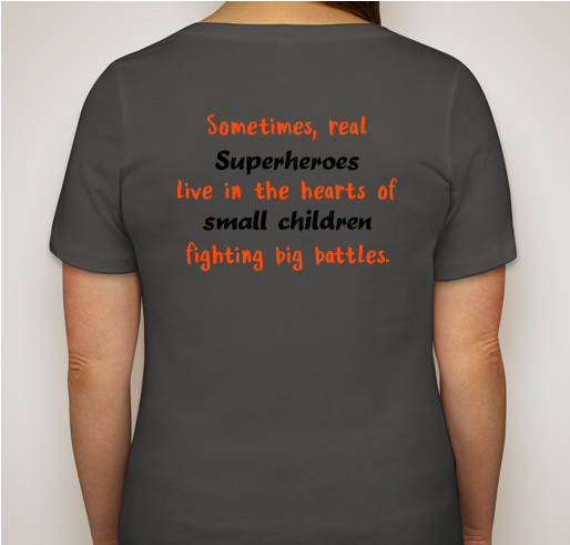 Westin's Warriors Fundraiser - unisex shirt design - back