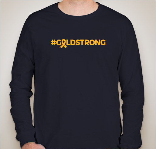 #GOLDSTRONG - UNITED AGAINST CHILDHOOD CANCER Fundraiser - unisex shirt design - front