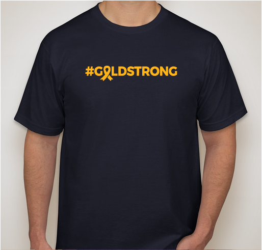 #GOLDSTRONG - UNITED AGAINST CHILDHOOD CANCER Fundraiser - unisex shirt design - front