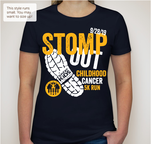 2019 Stomp Out Childhood Cancer 5k Fun Run Fundraiser - unisex shirt design - front
