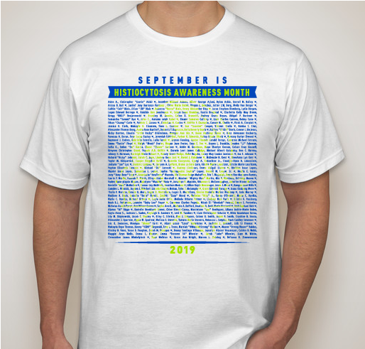 September Histiocytosis Awareness Month! 2019 Fundraiser - unisex shirt design - front