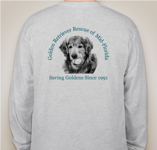 Saving Goldens Since 1991 Fundraiser - unisex shirt design - back