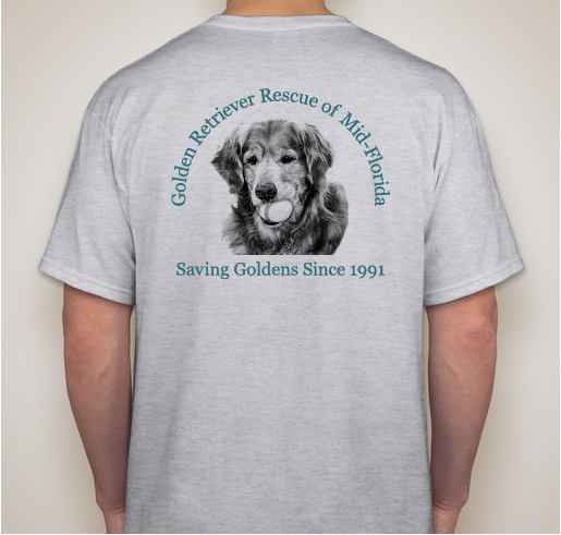 Saving Goldens Since 1991 Fundraiser - unisex shirt design - back