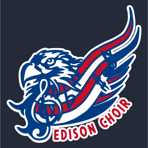 Edison Choir Embroidery shirt design - zoomed