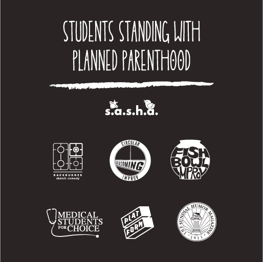 Repro Rights Weekend for Planned Parenthood shirt design - zoomed
