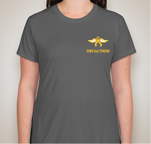 2019 TINY but TOUGH! Let's GO GOLD for September- Kids' Cancer Awareness month. Fundraiser - unisex shirt design - front