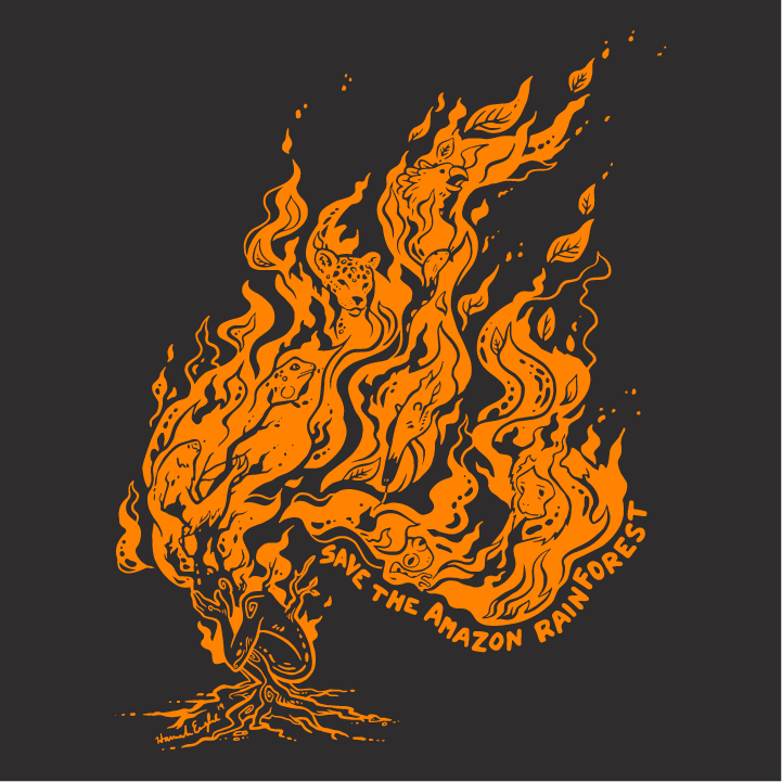 Save the Amazon Rainforest from Fire shirt design - zoomed