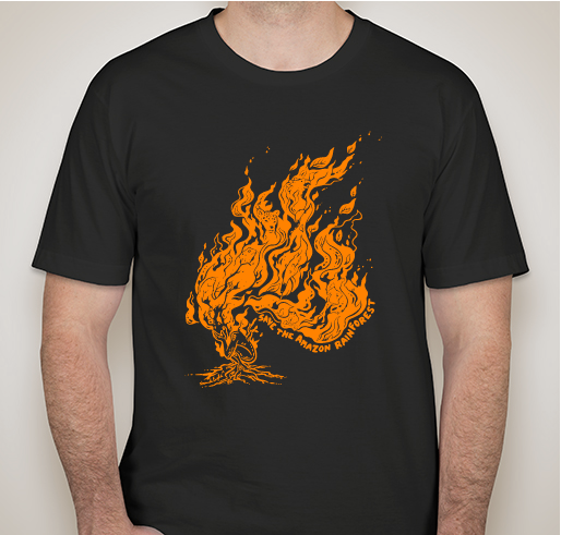 Save the Amazon Rainforest from Fire Fundraiser - unisex shirt design - front