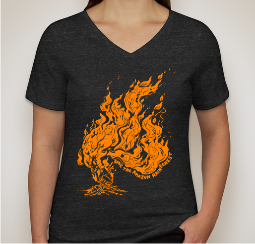 Save the Amazon Rainforest from Fire Fundraiser - unisex shirt design - front