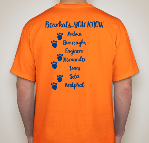 4th Grade Spirit Shirts Fundraiser - unisex shirt design - back