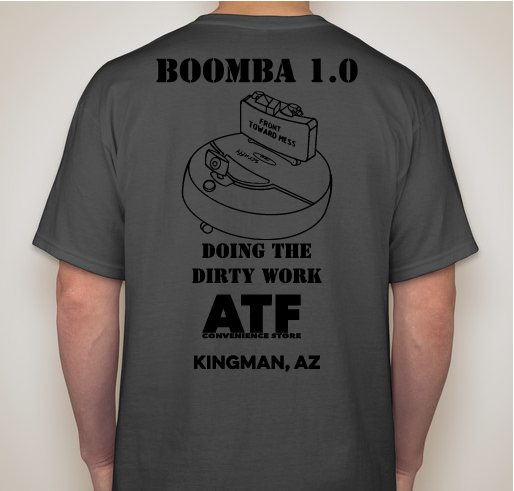 Claymore (BOOMBA 1.0) - Fundraising for land mine removal Fundraiser - unisex shirt design - back