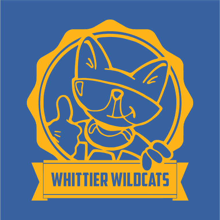 Whittier School Spirit Wear Drive shirt design - zoomed