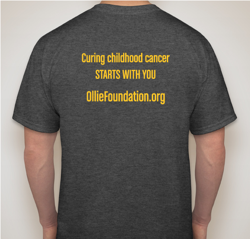 Team Ollie for Pediatric Cancer Research Fundraiser - unisex shirt design - back