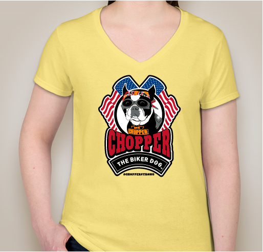 Shirt to help Chopper get the medical care he needs to continue his mission of Chopper Love! Fundraiser - unisex shirt design - front