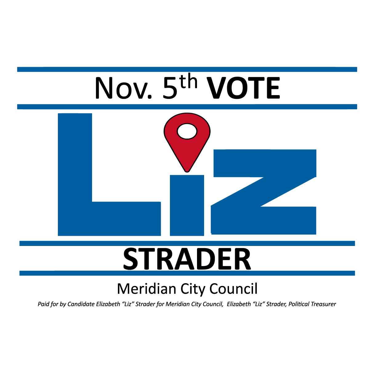 Elect Liz to City Council YARD SIGN CAMPAIGN shirt design - zoomed