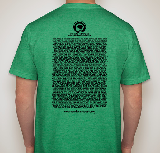 EXTENDED THRU SEPT 17th !!!!!!2019 PANDAS/PANS AWARENESS Shirt Fundraiser - unisex shirt design - back