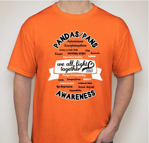 EXTENDED THRU SEPT 17th !!!!!!2019 PANDAS/PANS AWARENESS Shirt Fundraiser - unisex shirt design - front