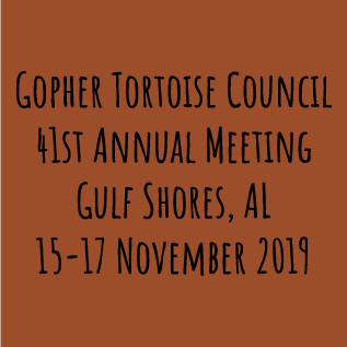 Gopher Tortoise Council 2019 shirt design - zoomed