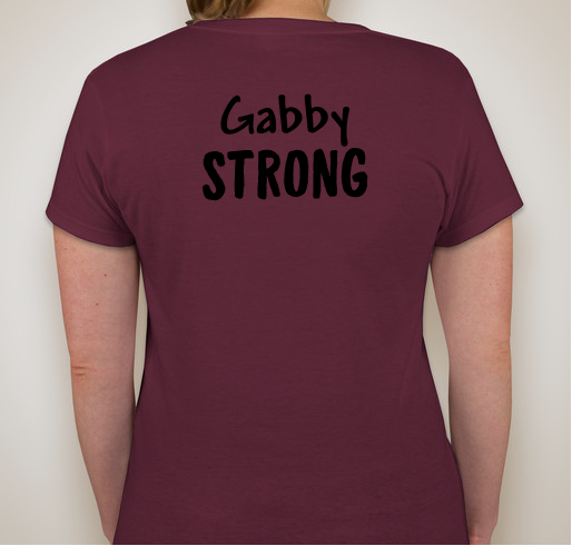 Gabby Strong Fundraiser - unisex shirt design - back