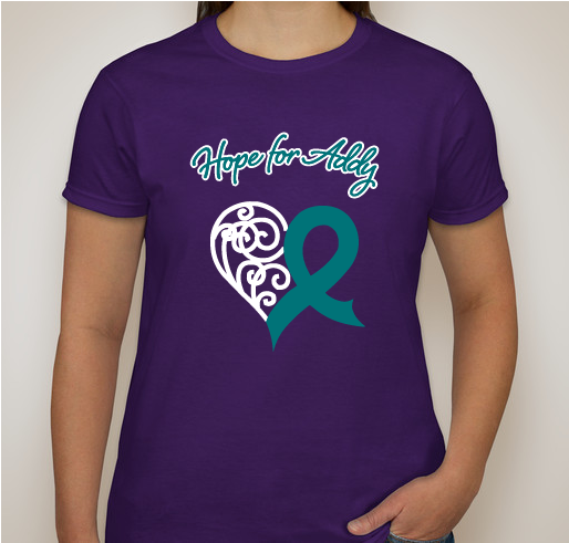 Hope for Addy Fundraiser - unisex shirt design - front