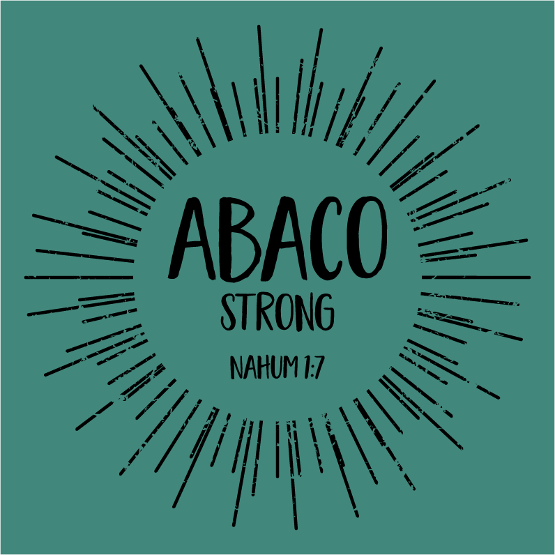 Abaco Islands (GTC) Hurricane Dorian Relief shirt design - zoomed