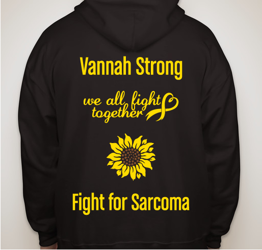Vannah’s Sarcoma Battle Fundraiser - unisex shirt design - back