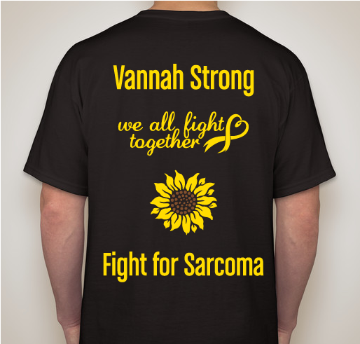 Vannah’s Sarcoma Battle Fundraiser - unisex shirt design - back