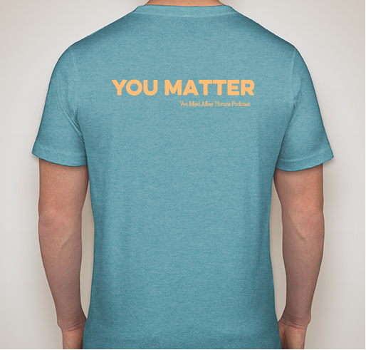 Vet Med After Hours You Matter Butterfly Blue T-Shirt Fundraiser - unisex shirt design - back