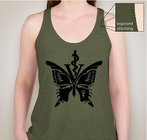 Vet Med After Hours You Matter Butterfly Tank Fundraiser - unisex shirt design - front