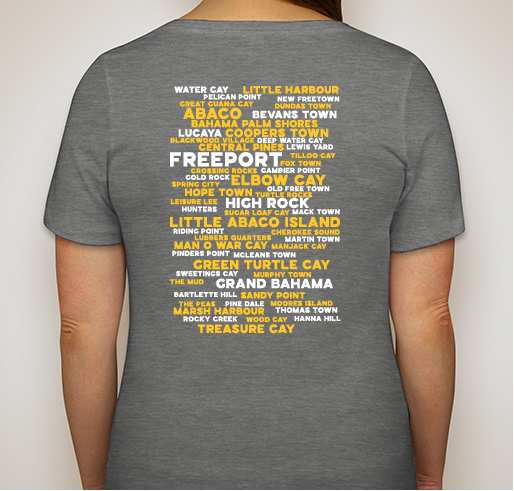Copperfield Bay Hurricane Dorian Relief Fundraiser - unisex shirt design - back