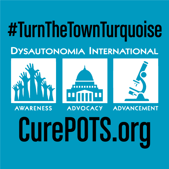 Dysautonomia International Awareness Fundraiser shirt design - zoomed