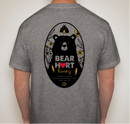 Earhart Apiary - Bearhart Honey Fundraiser - unisex shirt design - back