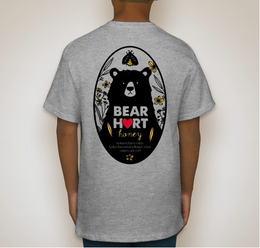 Earhart Apiary - Bearhart Honey Fundraiser - unisex shirt design - back