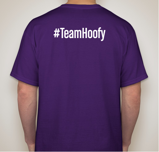 No one fights alone #TeamHoofy Fundraiser - unisex shirt design - back
