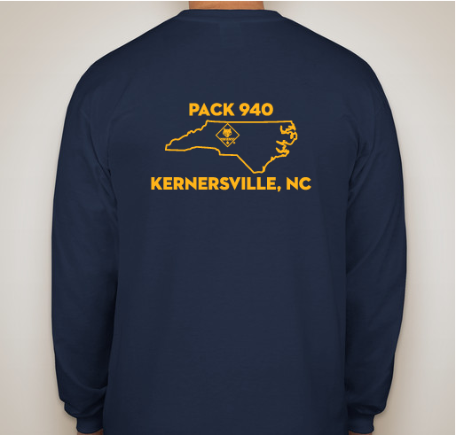 Pack 940 - Den 1 T-Shirt Fundraiser - Limited Time Offer Fundraiser - unisex shirt design - back