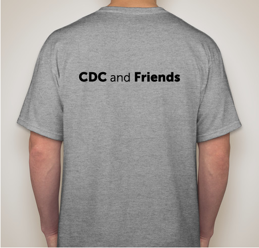 2019 Out of the Darkness Walk With CDC Friends Fundraiser - unisex shirt design - back