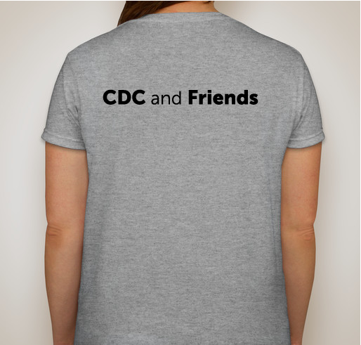 2019 Out of the Darkness Walk With CDC Friends Fundraiser - unisex shirt design - back