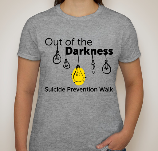 2019 Out of the Darkness Walk With CDC Friends Fundraiser - unisex shirt design - front