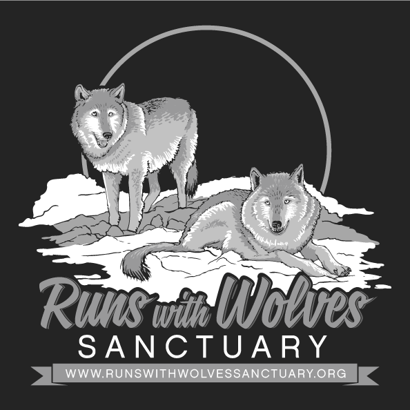 Runs With Wolves Sanctuary - Apparel shirt design - zoomed