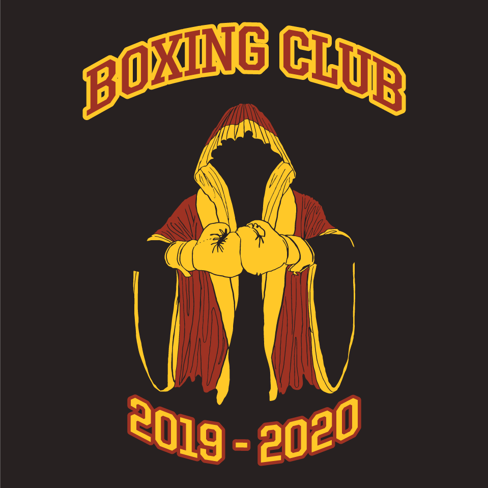 Boxing Club Fundraiser shirt design - zoomed