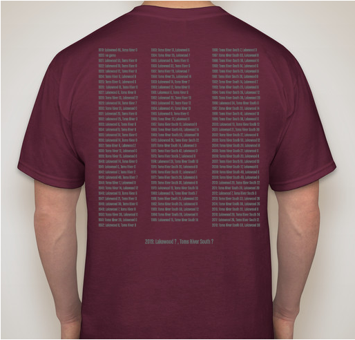 Centennial: 100 Years of Football (Short Sleeve) Fundraiser - unisex shirt design - back