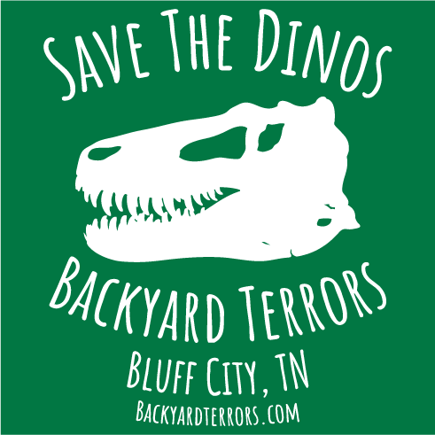 Save The Dinos shirt design - zoomed