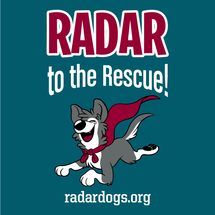 RADAR to the Rescue T-Shirt Fundraiser shirt design - zoomed