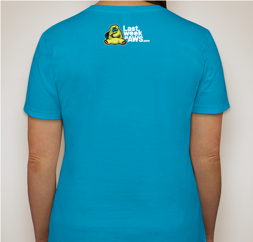 The 2019 Last Week in AWS Charity T-Shirt: Ay-Em-I Fundraiser - unisex shirt design - back