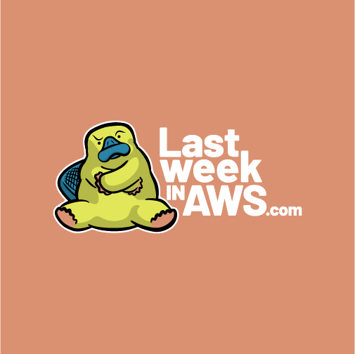 The 2019 Last Week in AWS Charity T-Shirt: AH-Mee shirt design - zoomed