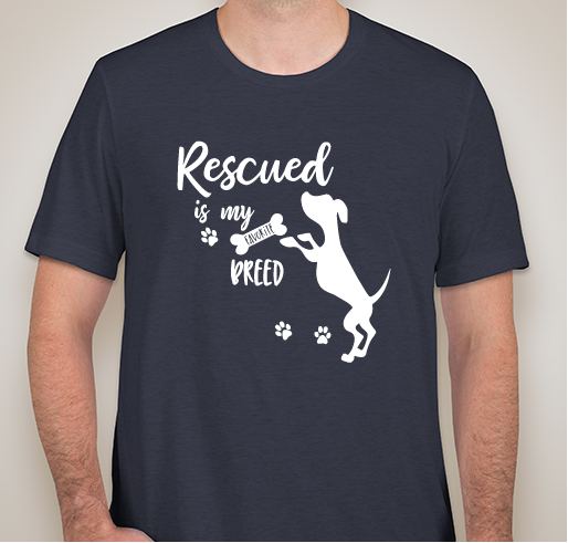 Paddy's Paws Fundraiser: Rescued is My Favorite Breed! Fundraiser - unisex shirt design - front