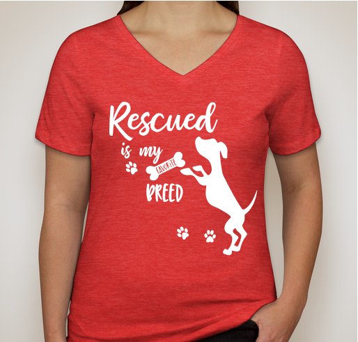 Paddy's Paws Fundraiser: Rescued is My Favorite Breed! Fundraiser - unisex shirt design - front